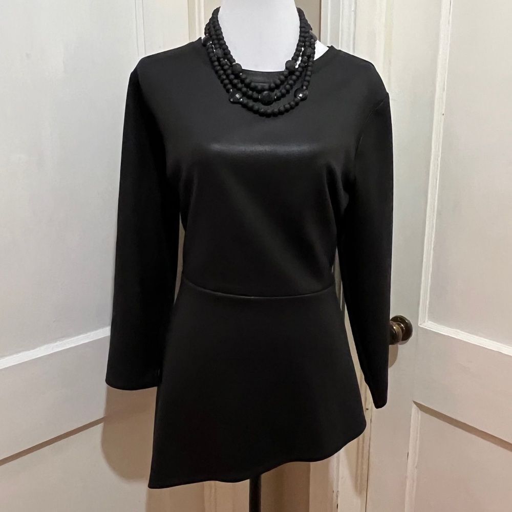 Lane Bryant Asymmetrical Black Long Sleeve Top Women's Size 18/20